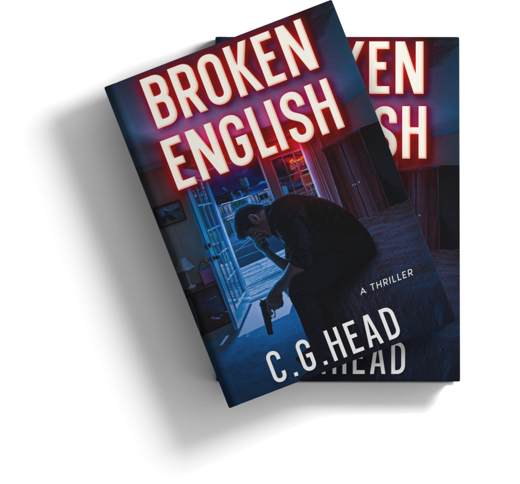 A stack of Broken English books by C. G. Head